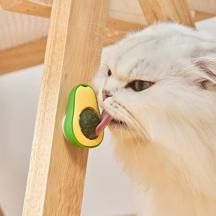 Avocado Catnip Lickable Toy Ball: Healthy & Interactive Treat for Cats - Wnkrs