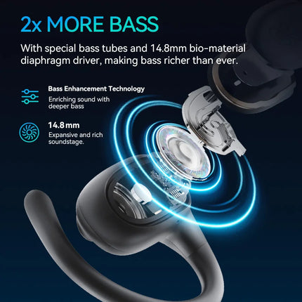 Open-Ear Wireless Earphones with Bluetooth 5.4