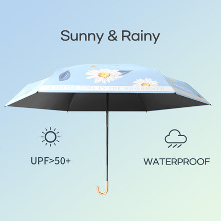 Mini parasol pliable anti-UV pour la pluie et le soleil