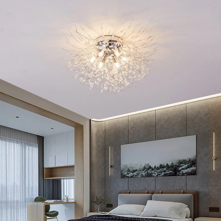 Elegant Gold/Silver Crystal LED Ceiling Light - Wnkrs