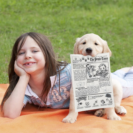 Juguete para masticar duradero y divertido para perros hecho de periódico