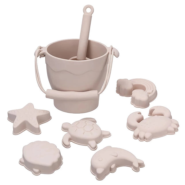 Ensemble de jeu de plage en silicone écologique de 8 pièces pour enfants