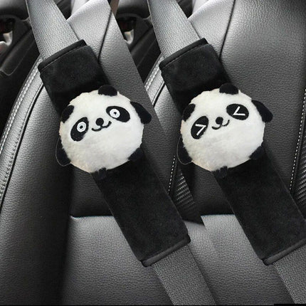 Cartoon Lamb Plush Car Seat Belt Covers - Wnkrs