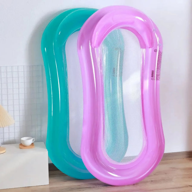 Lit de loisirs aquatiques gonflable avec dossier