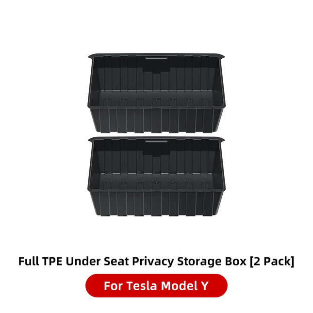 Caja de almacenamiento debajo del asiento para Tesla Model Y: organizador de cajones