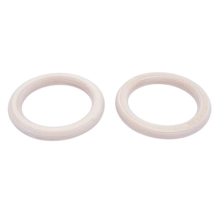 Double Circle Wood Gymnastics Rings with Quick Adjust Straps - Wnkrs