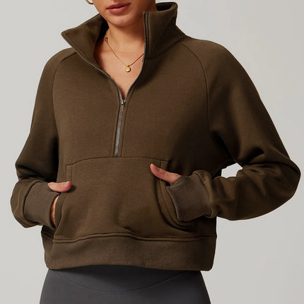 Sweat à capuche en polaire d'hiver pour femme