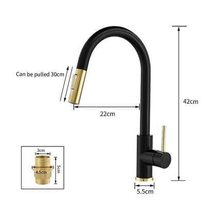 Gold Touch Sensor Kitchen Faucet - Wnkrs