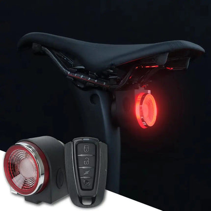 Wireless LED Bicycle Rear Light with Alarm and Brake Indicator - Wnkrs