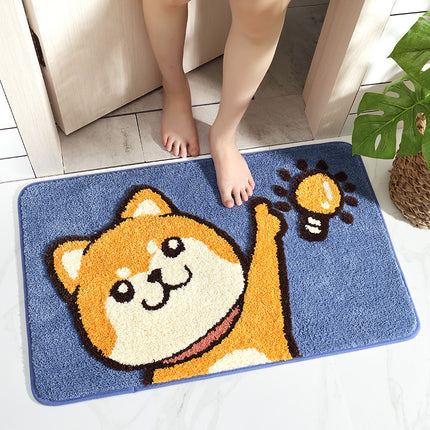 Tapis de salle de bain antidérapant à motif de dessin animé charmant