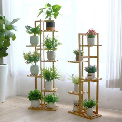 Bamboo Multi-Tier Plant Stand - Wnkrs