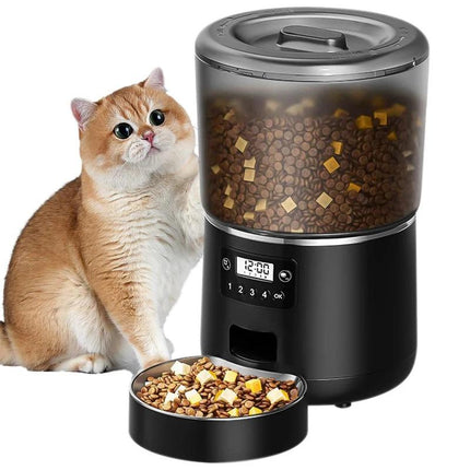 Distributeur automatique de nourriture pour animaux de compagnie de 4 litres pour chats et chiens