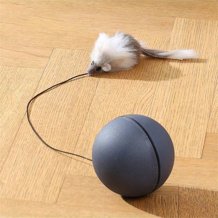 Pelota de juguete inteligente con ruedas automáticas para gatos