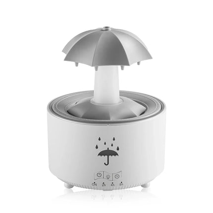 Humidificador de aromaterapia con forma de gota de lluvia giratoria creativa - Nube de niebla colorida