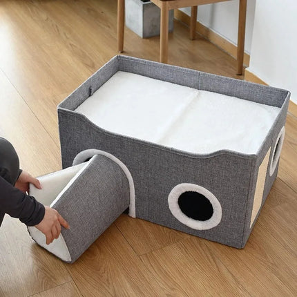 Cama cálida para gatos de invierno