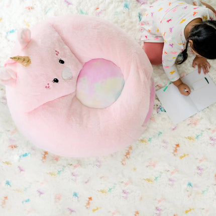 Pink Unicorn Plush Bean Bag Chair for Kids - Wnkrs