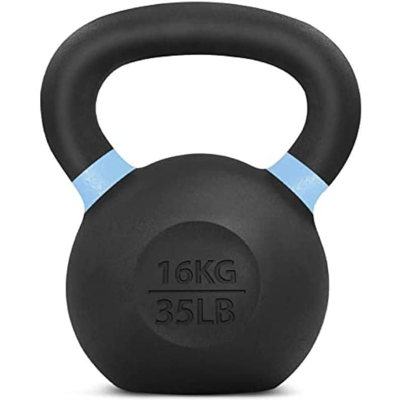 Premium Powder Coated Kettlebell - 16KG/35LB