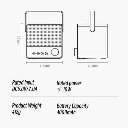 Humidificador ultrasónico con difusor de aroma USB Fire Flame con altavoz Bluetooth