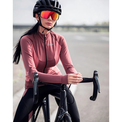 Veste de cyclisme d'hiver pour femme - Veste de sport coupe-vent en polaire, réfléchissante et thermique