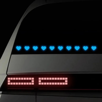 Reflective Heart-Shaped Safety Stickers for Vehicles - Wnkrs