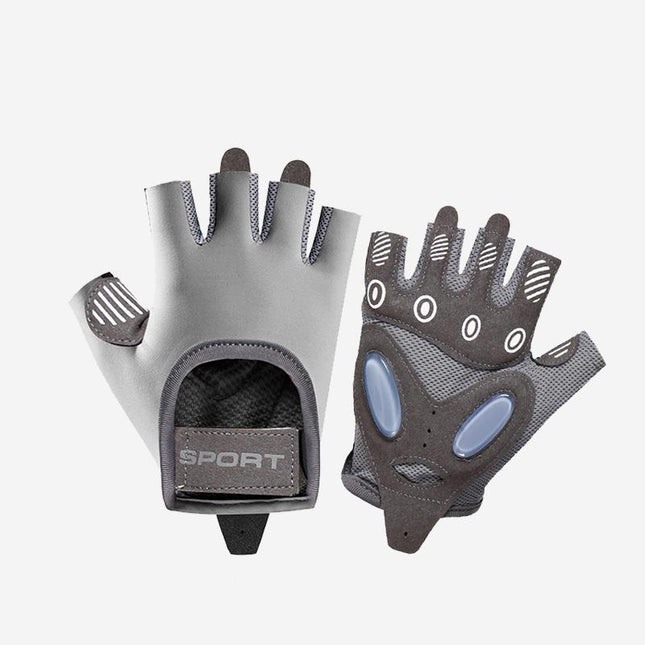 Guantes de fitness multiusos: reflectantes, antideslizantes, diseño de medio dedo para gimnasio, yoga y levantamiento de pesas