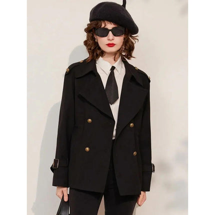 Trench-coat croisé élégant pour femme