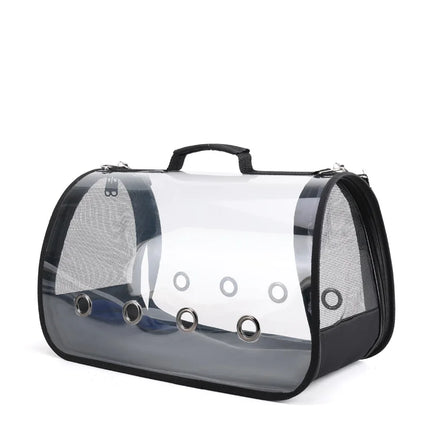 Cage de voyage transparente et portable pour animaux de compagnie