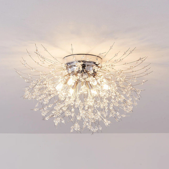 Elegant Gold/Silver Crystal LED Ceiling Light - Wnkrs