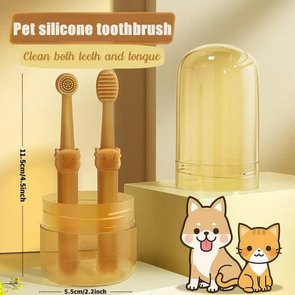 Kit de cuidado dental para mascotas: kit completo de higiene bucal para perros y gatos