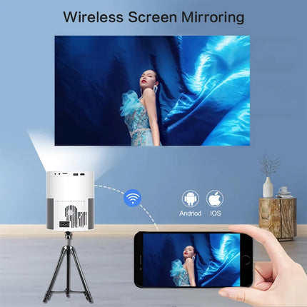 Full HD 1080P Portable Projector with Android 9.0, Bluetooth, WiFi, Keystone