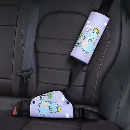 Kid's Comfort Car Seatbelt Protector with Cartoon Design - Wnkrs