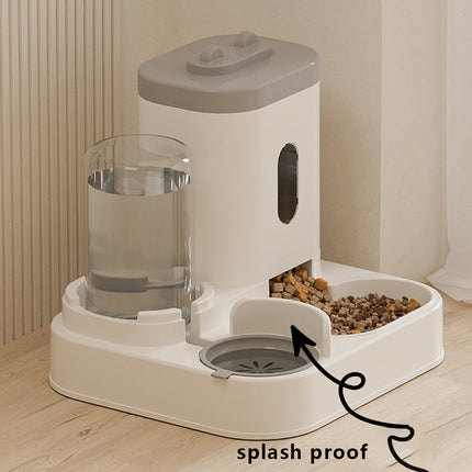 Distributeur automatique d'eau et de nourriture pour chat