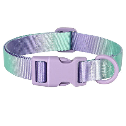 Collar de nailon para perros con estampado colorido