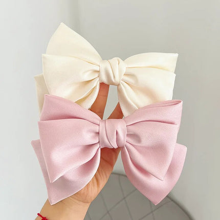 Fashionable Satin Bow Hairpin Hairclip