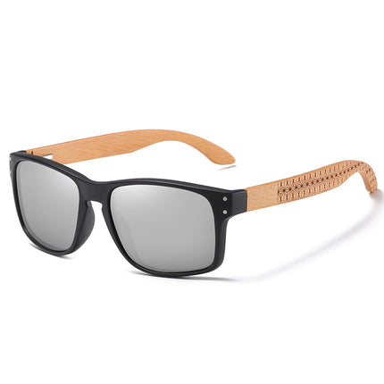 Gafas de sol polarizadas de piloto hechas a mano en madera de haya