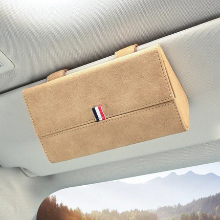 Luxury PU Leather Car Visor Sunglasses Holder - Wnkrs