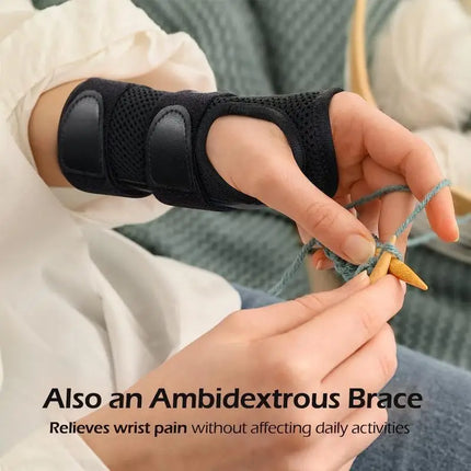 Muñequera ajustable para aliviar el dolor del síndrome del túnel carpiano, la tendinitis y la artritis