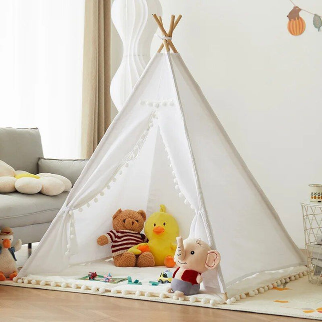 Kids' Canvas Wigwam Tent - Portable Teepee for Boys and Girls - Wnkrs