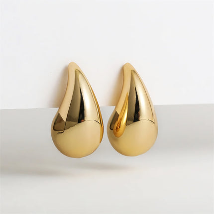 Chunky Vintage Gold & Silver Teardrop Earrings - Wnkrs