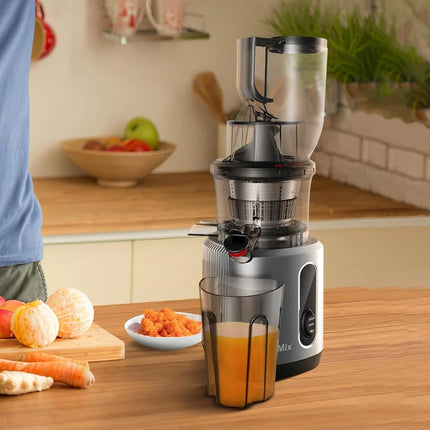 Cold Press Juicer with 3-Inch Feed Chute, 200W Slow Masticating Juice Extractor