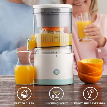 Compact USB Rechargeable Electric Juicer - Stainless Steel Blade, Multi-Fruit Capability, Easy Clean - Wnkrs