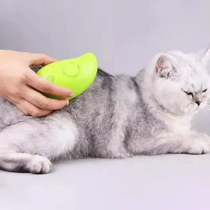 3-in-1 Steamy Cat Grooming Brush with USB Charging - Wnkrs