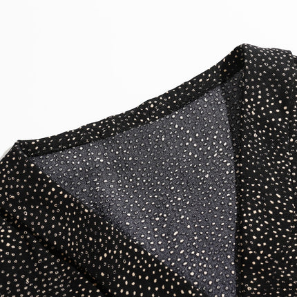 Women's Casual Dotted Short Sleeved Shirt - Wnkrs