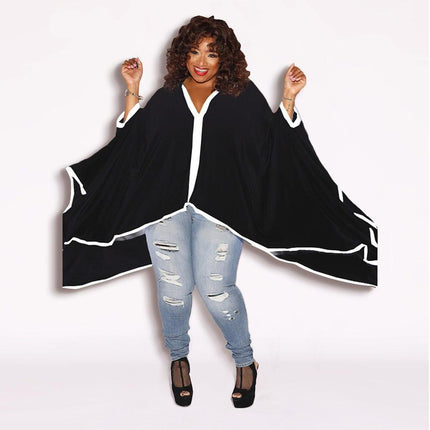 Black Batwing Half Sleeve Top - Wnkrs