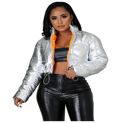 female Cropped Zipper Jacket - Wnkrs