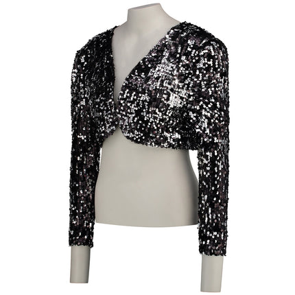 Women's Sequined Crop Jacket - Wnkrs