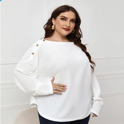 White Round Neck Slim Top - Wnkrs