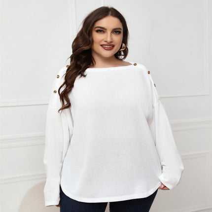 White Round Neck Slim Top - Wnkrs