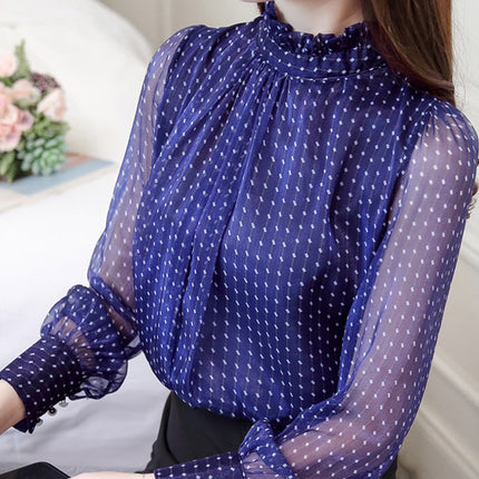 Women's Lace Chiffon Blouse - Wnkrs