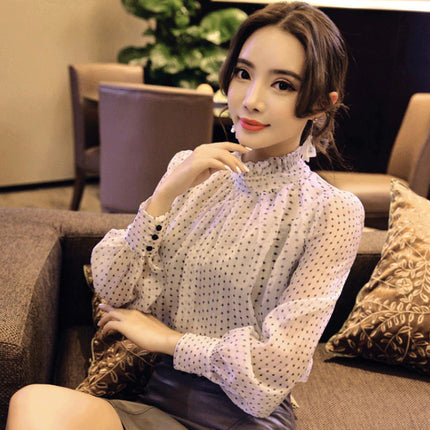 Women's Lace Chiffon Blouse - Wnkrs